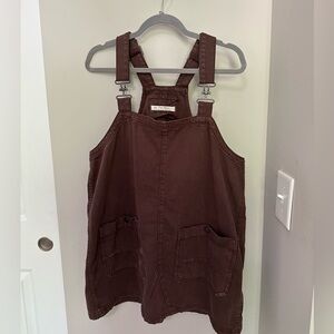 Free People Overall Smock Mini Top